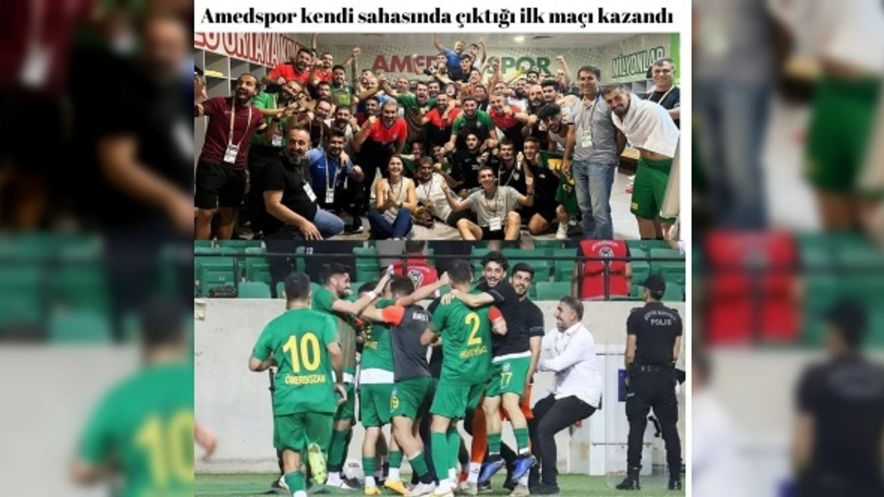 Amedspor kendi sahasında çıktığı ilk maçı kazandı