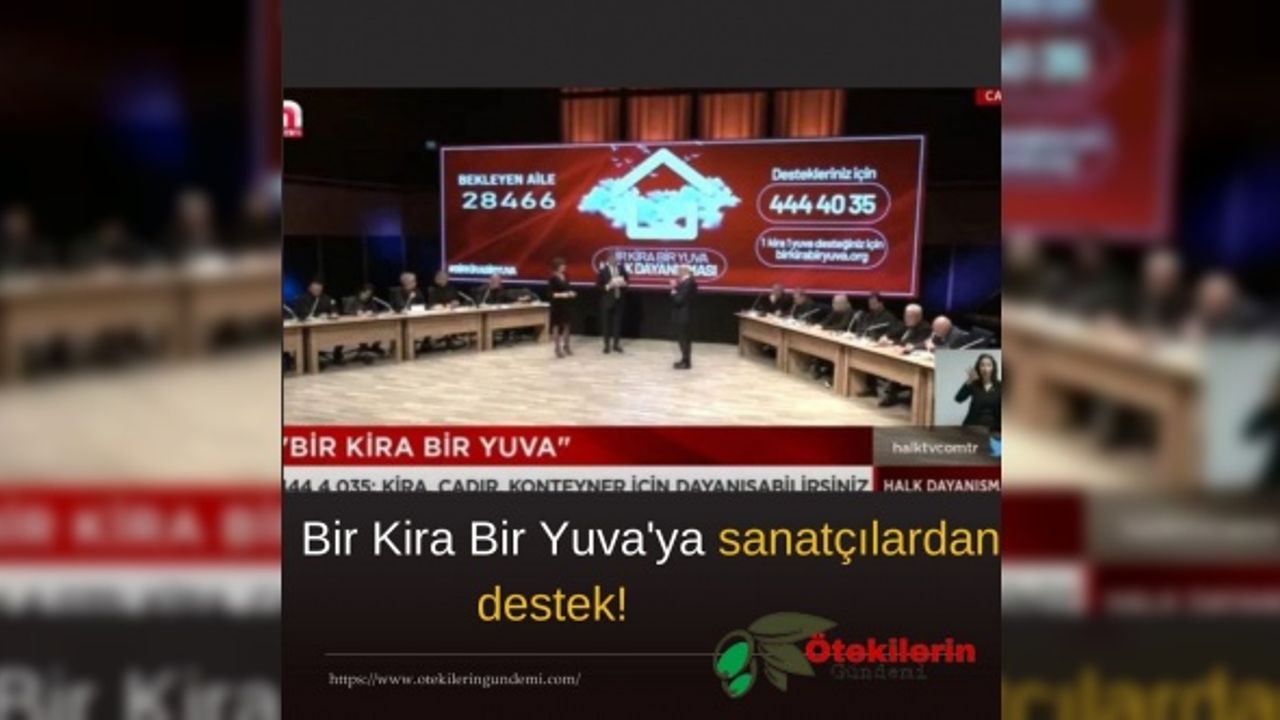 Bir Kira Bir Yuva'ya sanatçılardan destek!