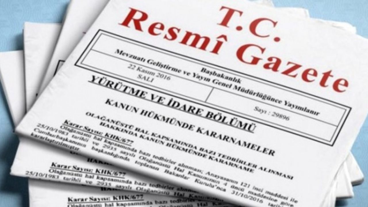 OHAL’in sağlık alanı kararnamesi Resmi Gazete’de
