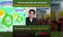 “20 soruda” bu kez, Yazar Nehir Onur