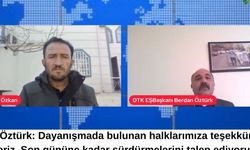 DTK Eş Başkanı Berdan Öztürk: Dayanışmada bulunan halklarımıza teşekkür ederiz
