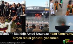 Yüzbinlerin katıldığı Amed Newrozu’ndan kameramıza birçok renkli görüntü yansıdı