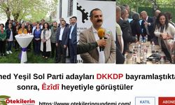 Amed Yeşil Sol Parti adayları DKKDP bayramlaştıktan sonra, Êzîdî heyetiyle görüştüler