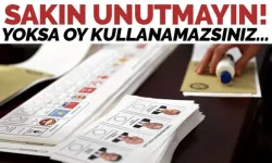 Oy kullanırken bunlara dikkat edin!