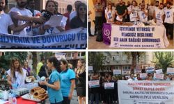 Sağlık emekçileri ‘yemek’ protestosunda