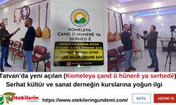 Komeleya çand û hûnerê ya serhedên kurslarına yoğun ilgi