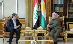 Mazlum Abdî, Hewlêr'de Mesut Barzani ile görüştü