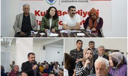 Kulp Belediyesi eşbaşkanları halk buluşması düzenledi