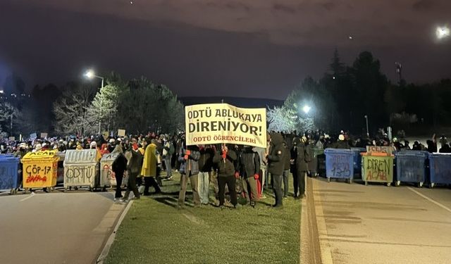 ODTÜ’de gece boyunca direniş