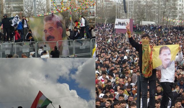 Amed'de 'Özgürlük Newrozu', yüzbinlerin katılımıyla 'Bijî Serok Apo' sloganıyla sona erdi