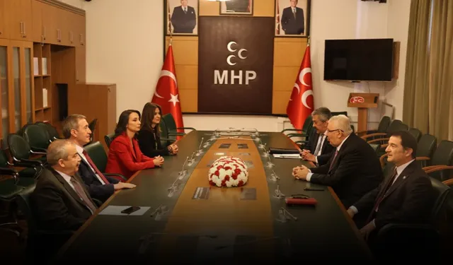 DEM Parti heyeti ile MHP'den görüşmesi