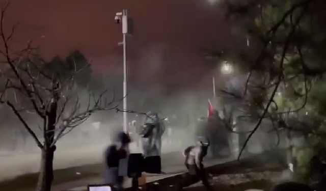 ODTÜ’de öğrencilere çok sert polis müdahalesi!