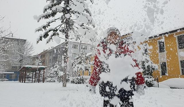 Birçok ilde eğitime kar engeli