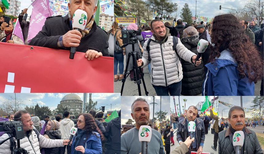 Amed ve Mersin'de halk ses verdi: "Barış artık mümkün!"