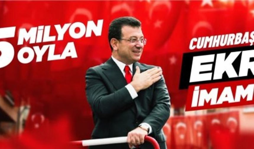İmamoğlu'ndan sosyal medyada 'Cumhurbaşkanlığı' kapağı