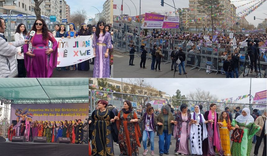 Amed'de 8 Mart coşkusu: Kadınlar yüzünü güneşe dönüyor