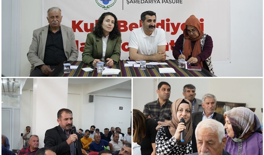 Kulp Belediyesi eşbaşkanları halk buluşması düzenledi